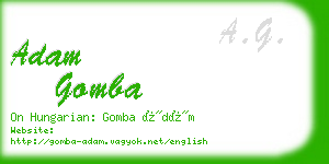 adam gomba business card